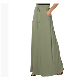 Women's Skirt Supplier - OEM High Waist Lady Long Skirt