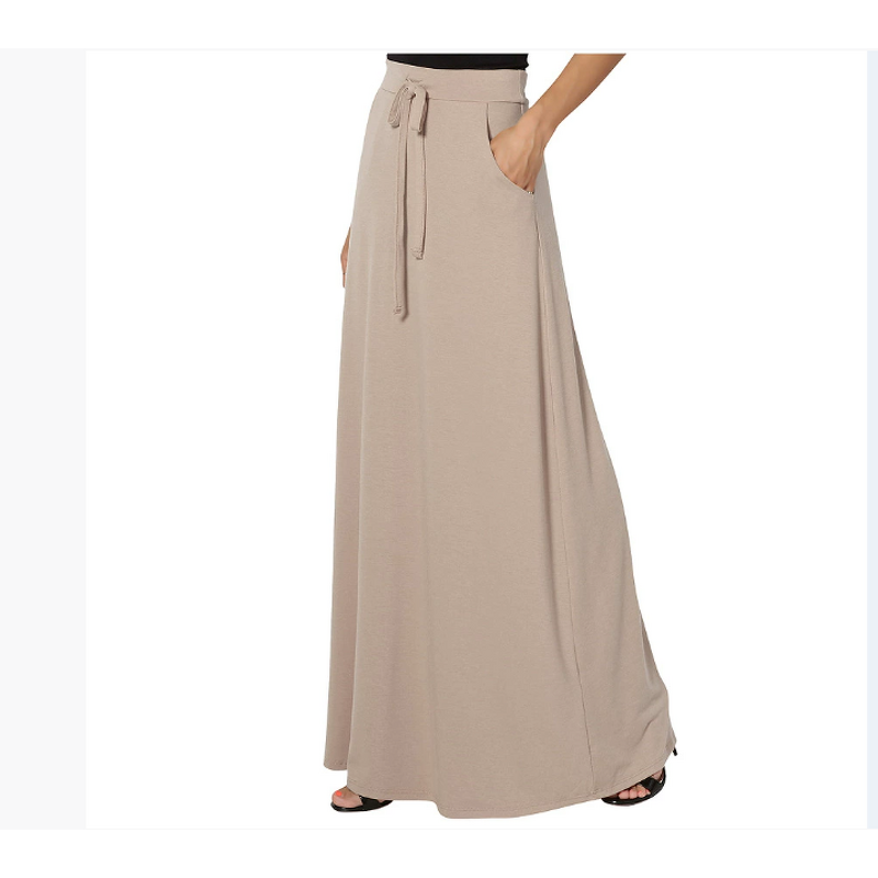 Women's Skirt Supplier - OEM High Waist Lady Long Skirt