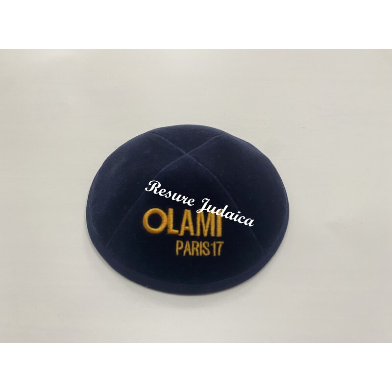 Velvet Kippah Manufacturer - OEM Custom Embroidery Weddings Suede