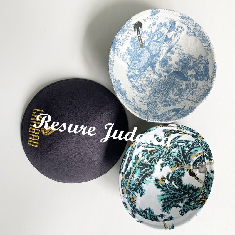 Linen Kippah Factory - OEM Jewish Hat Custom Embroidery Print