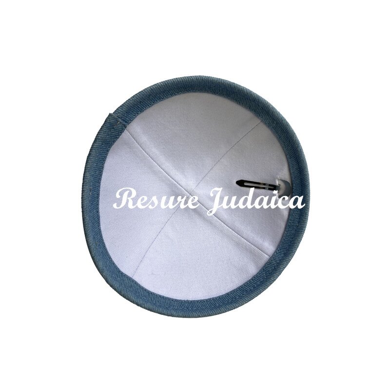 Jewish Kippah Factory - OEM Denim Kippah Custom Embroidered Logo