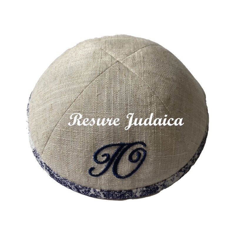 Linen Kippot Factory - OEM Hotselling Custom Embroidery Print