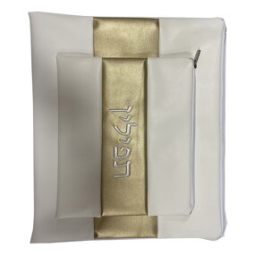 Tefillin Bag Manufacturer - OEM Hebrew Embroidery Golden PU Bag