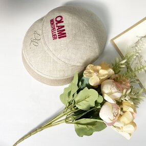 Linen Kippot Factory - OEM Hotselling Custom Embroidery Print