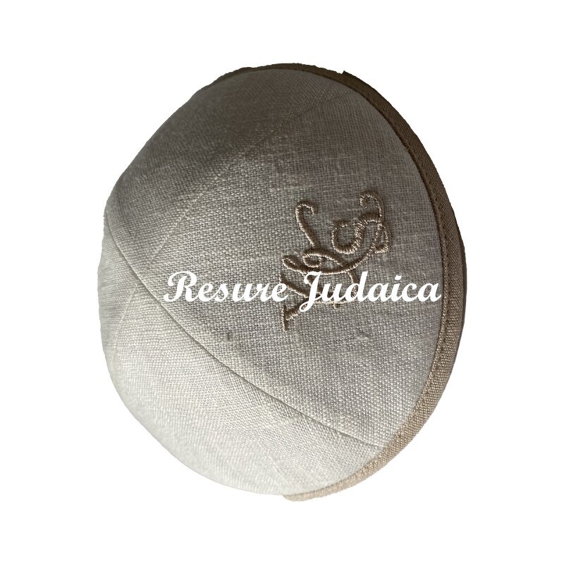 Linen Kippot Factory - OEM Jewish Hat Custom Embroidery Print