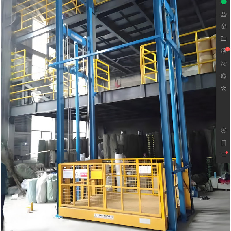 Electric Freight Platform Elevators Manufacturer - New Chain Sling Type Warehouses Hotels