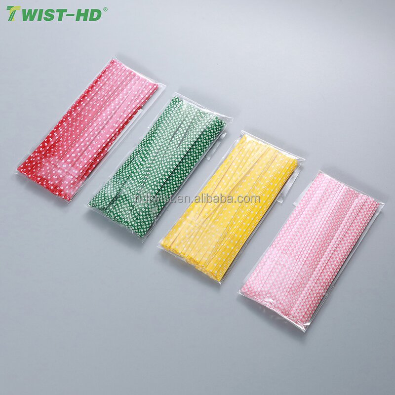 Cake Pop Bags Supplier - OEM DIY Lollipop Sticks Metallic Twist