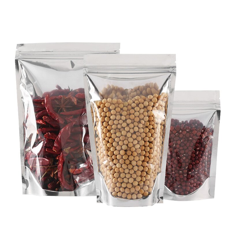 Aluminum PET Bag Factory - OEM Zipper Lock Stand-Up Pouch