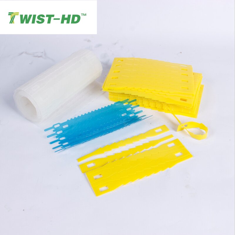 Twist Ties Manufacturer - OEM Yellow Red Blue Fish Bone