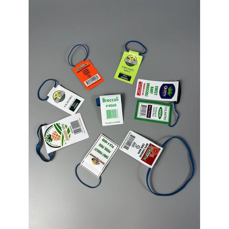 Rubber Band with Tag Manufacturer - OEM 16# Custom Printed Band