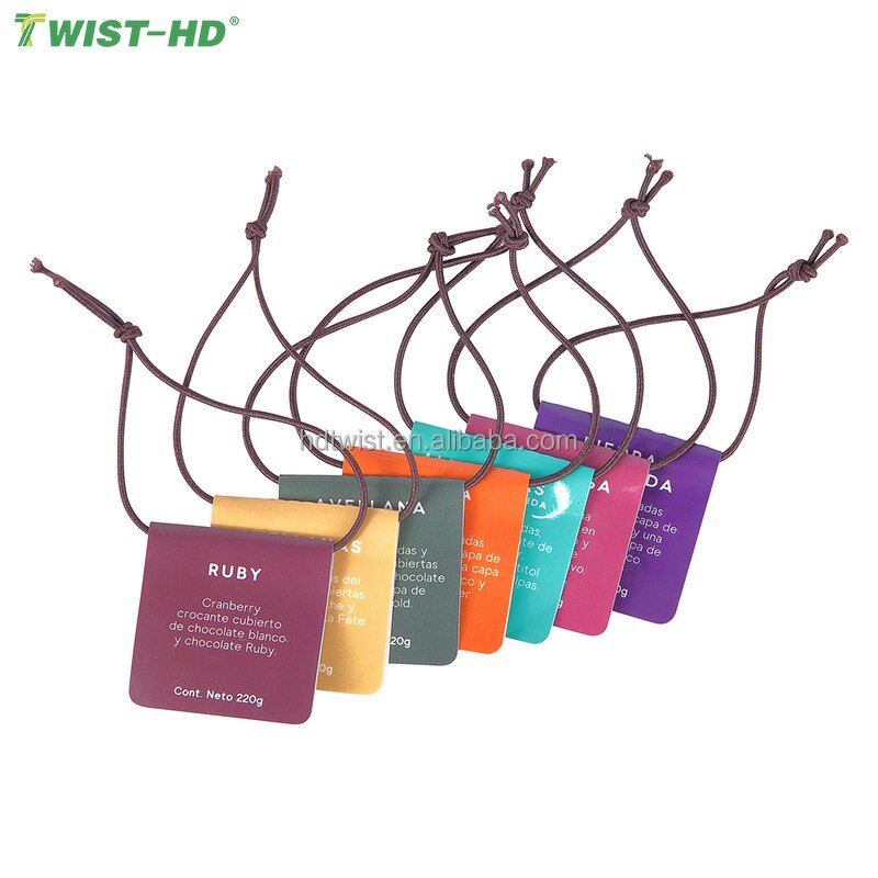 Printed Label Band Factory - OEM 16# Custom Rubber Band Tag