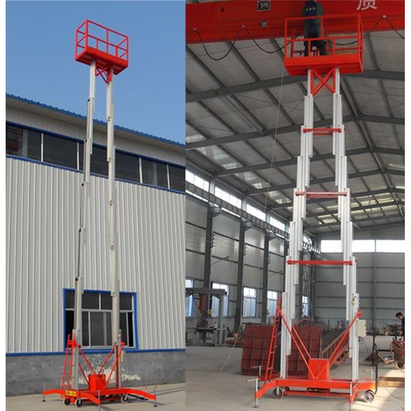 Aluminum Alloy Telescopic Lift Factory - Hydraulic Aerial Work Platform for High-altitude