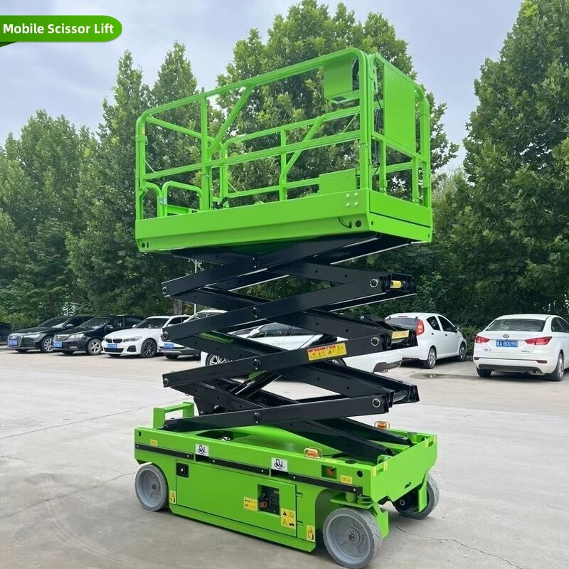 Self-driving Scissor Lift Factory - Fully 4-16m Aerial Lift Mobile Hydraulic