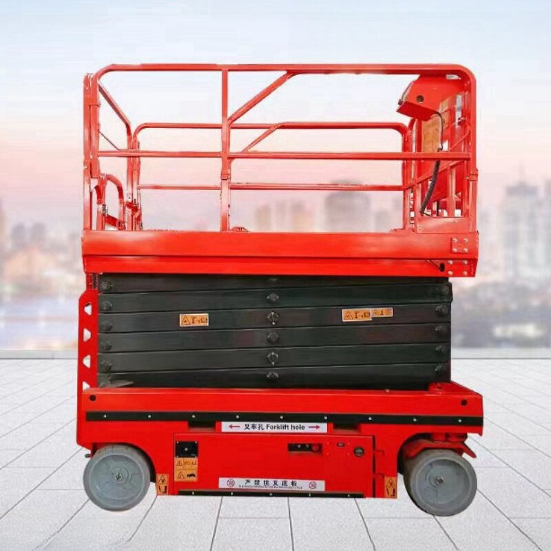Electric Scissors Lift Factory - Battery Power Portable Steel Vertical DC Mobile