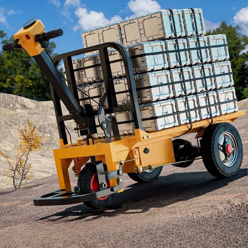 Electric Cargo Truck Factory - 1Ton Work Platform Trolley for Warehouse Farm