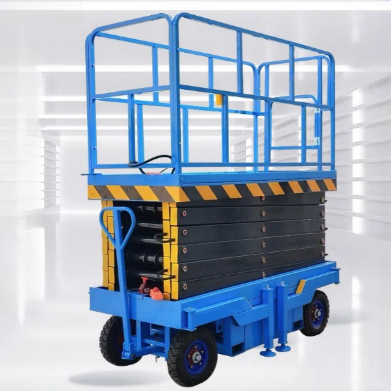 Electric Scissors Lift Factory - Battery Power Portable Steel Vertical DC Mobile