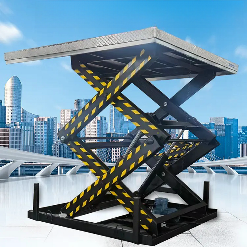 Hydraulic Lift Platform Factory - Electric Motor Cargo Scissor Lift for Warehouse