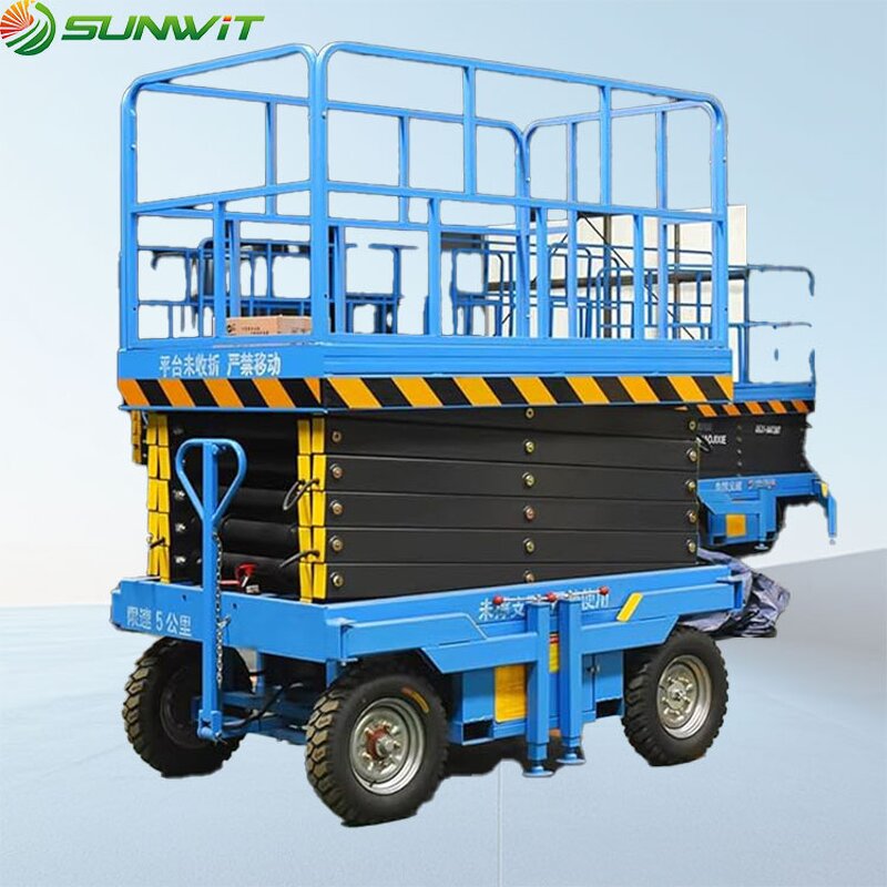 Self-propelled Scissor Lift Manufacturer - Cheap 19 ft Height Mobile Hydraulic