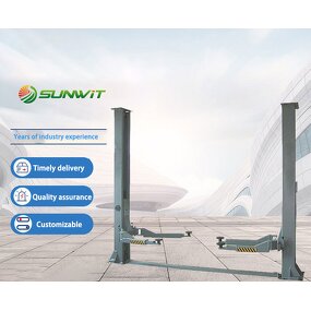 2 Post Car Lift Manufacturer - 4.0T Automatic Unlock Electrical Release Floor