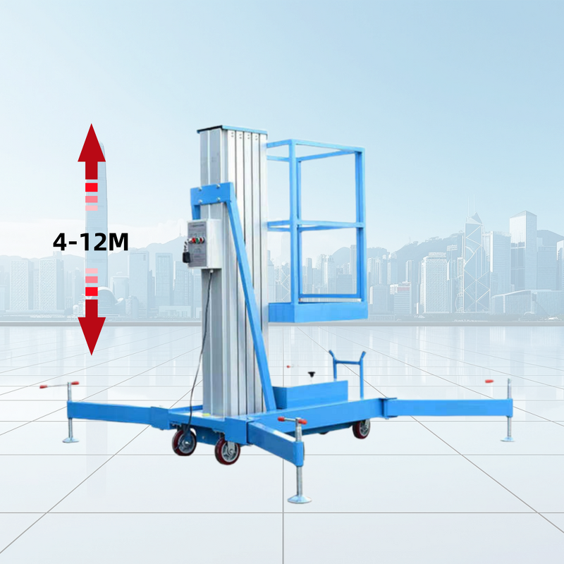 Portable Vertical Hydraulic Ladder Manufacturer - Two Mast Electric 4-6m Aluminum Alloy