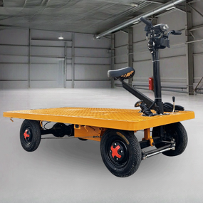 Electric Transport Vehicle Supplier - 1T 4-Wheel Reversible Platform Trolley