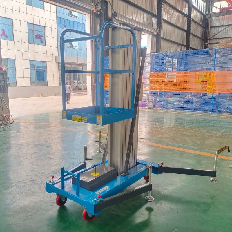 Hydraulic Vertical Scaffolding Lift Supplier - Hot Sale 8m Electric Aluminum Mast