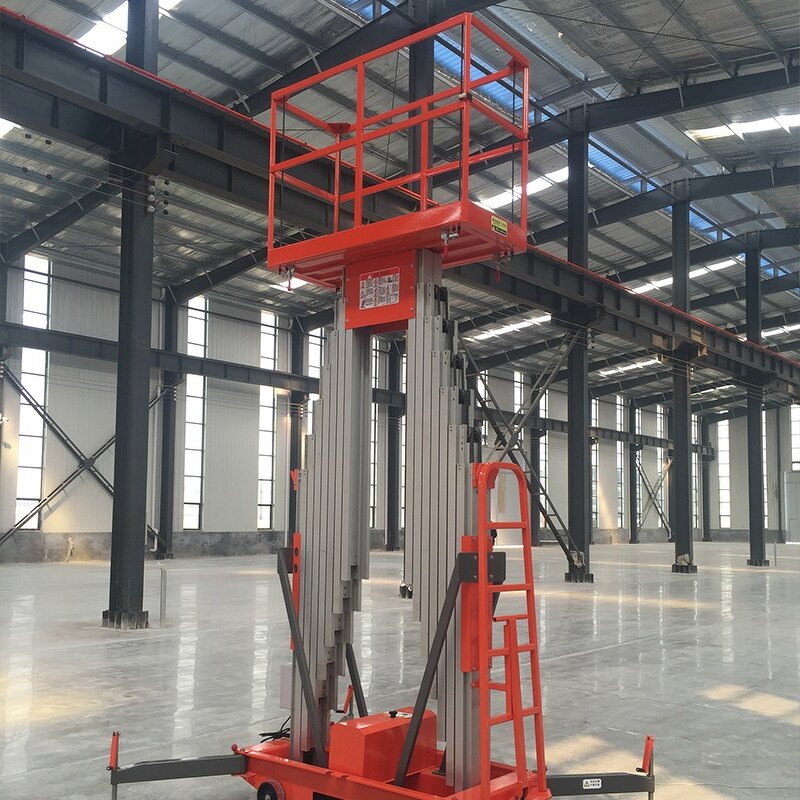 Compact Vertical Manlift Factory - Price 6 M Electric Aluminum Ladder for Painting