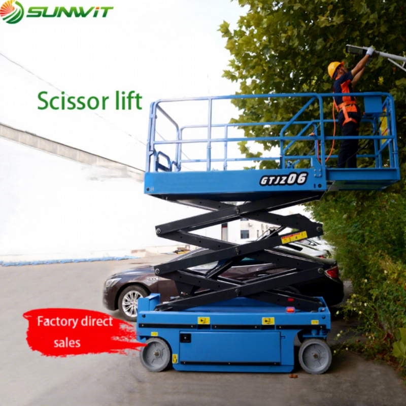 Electric Scissor Lift Supplier - 6-12m Portable Hydraulic Man Lifter Work Platform