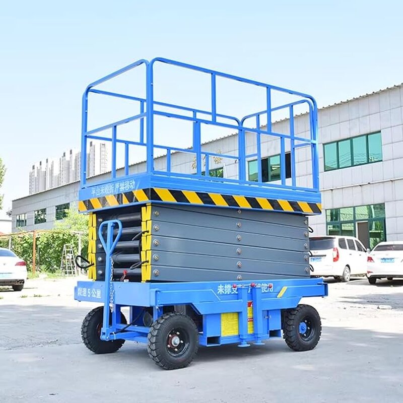 Self-propelled Scissor Lift Manufacturer - Cheap 19 ft Height Mobile Hydraulic