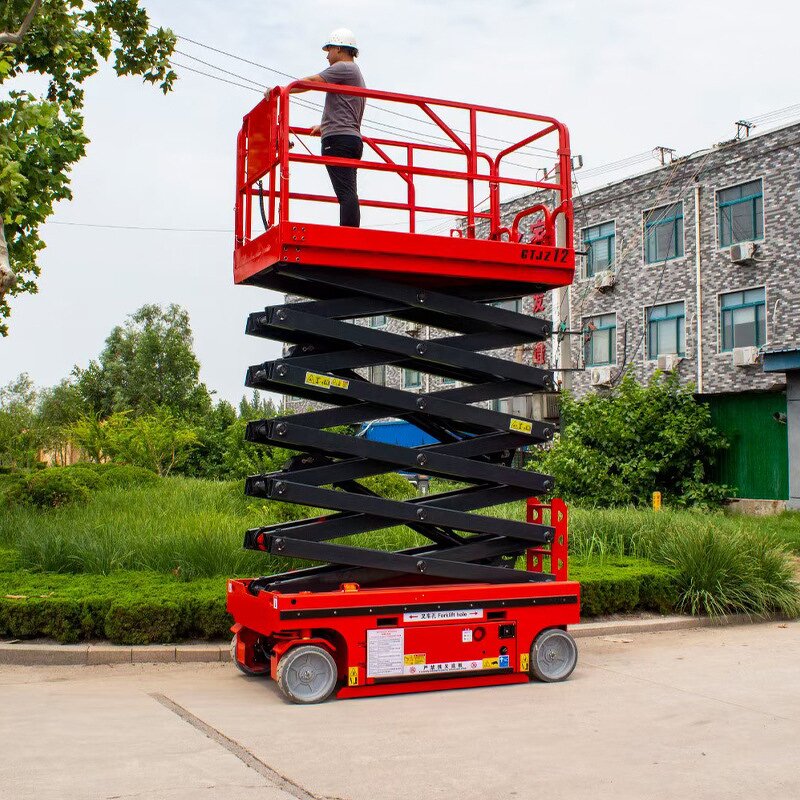 Electric Scissor Lift Supplier - 6-12m Portable Hydraulic Man Lifter Work Platform