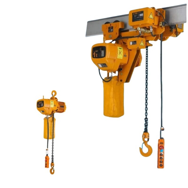 Electric Hoist Block Factory - 0.5-5 Ton 220V/380V Chain Hoist with Trolley