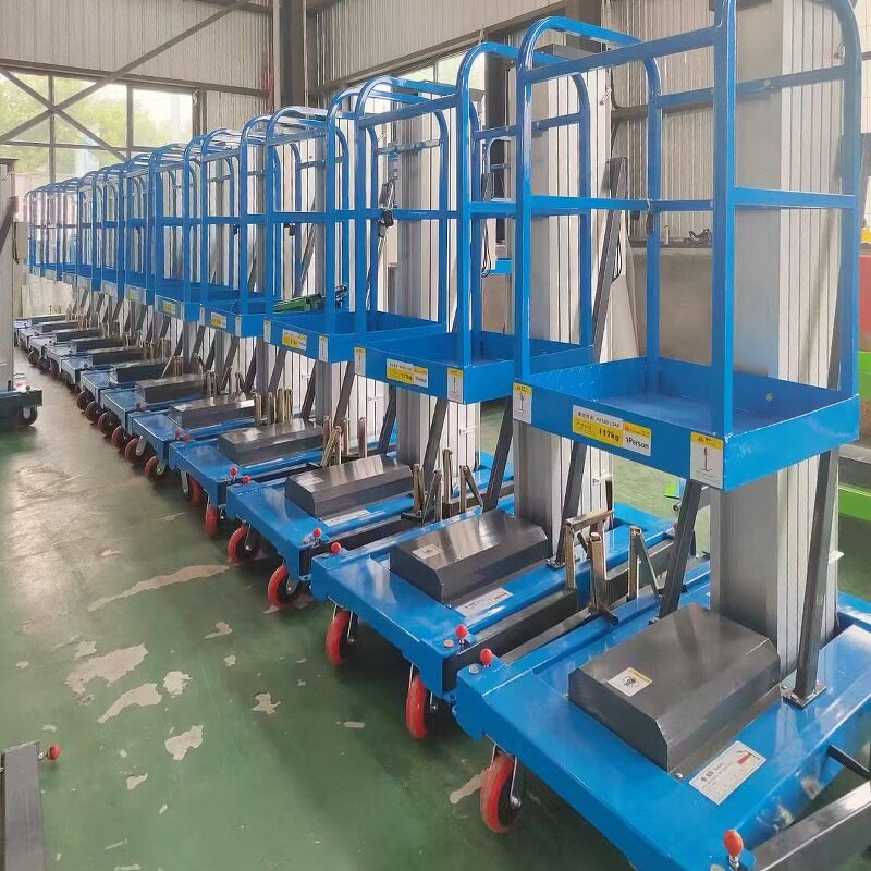 Compact Vertical Manlift Factory - Price 6 M Electric Aluminum Ladder for Painting