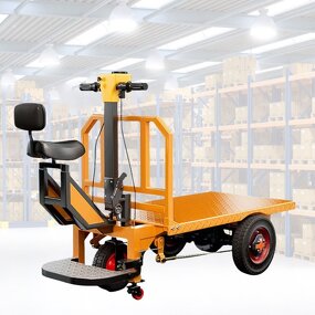 Electric Platform Trolley Factory - 1000 kg Storage Flatbed Transport Cargo