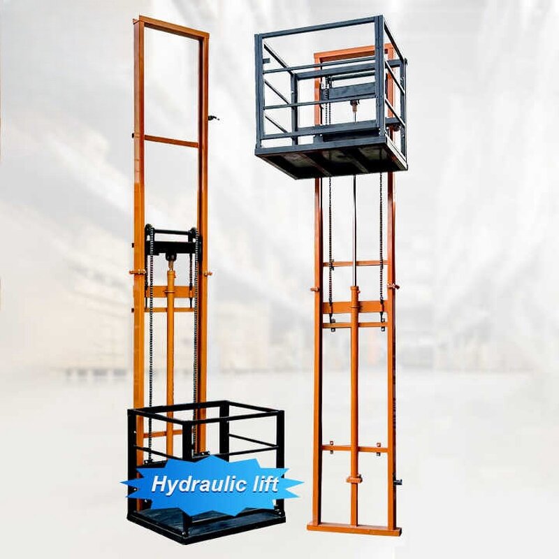 Wall Mounted Cargo Lift Supplier - Space Saving 1 Ton Commercial Elevator