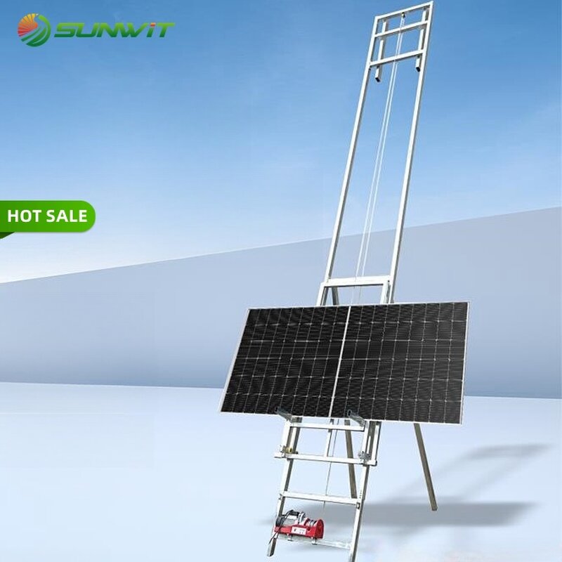 Solar Panel Lift Factory - Automatic Folding Electric Ladder Hoist