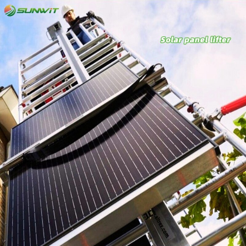 Portable Solar Panel Hoist Manufacturer - Electric Hydraulic Track Ladder Lift