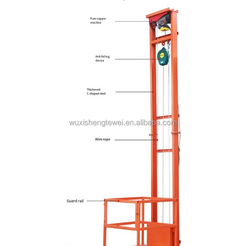 Static Cargo Lift Factory - Fixed Height 2 Ton for Retail Store