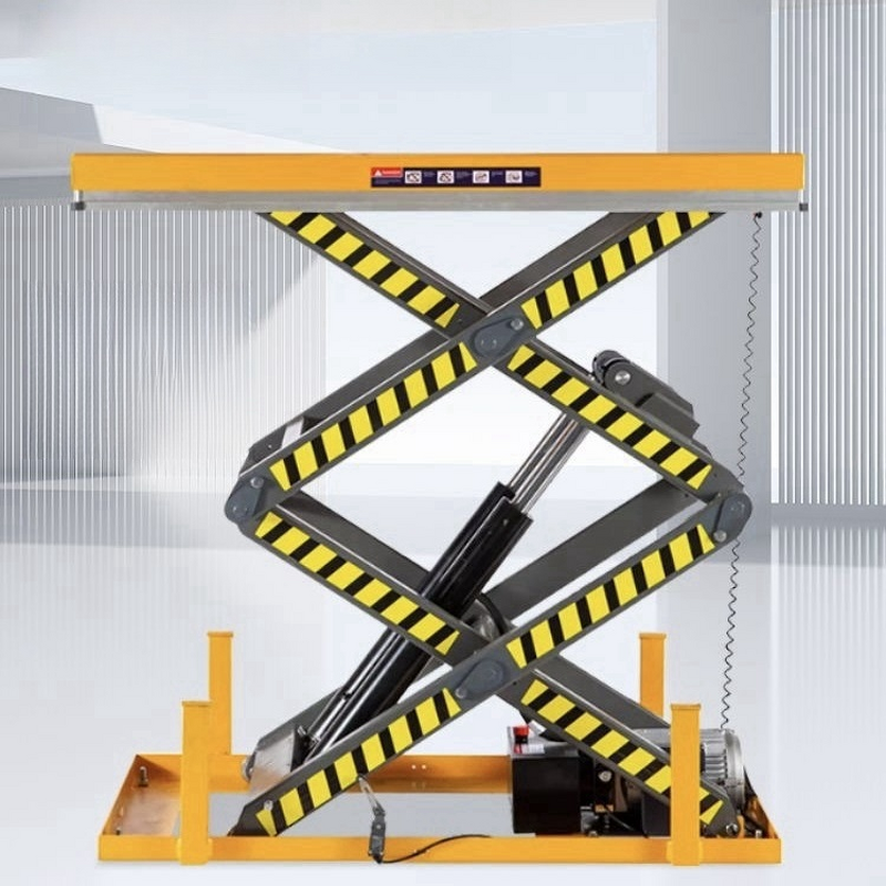 Hydraulic Lift Platform Factory - Electric Motor Cargo Scissor Lift for Warehouse
