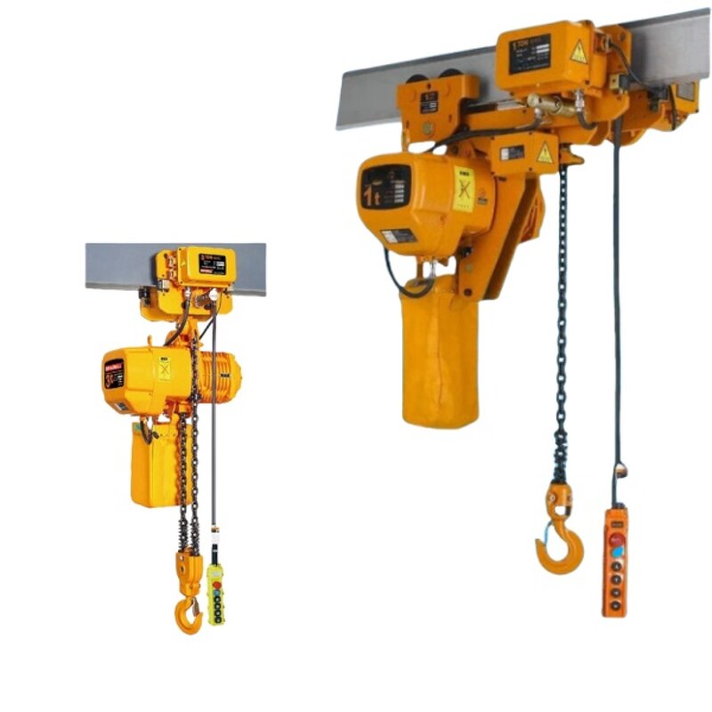 Electric Hoist Block Factory - 0.5-5 Ton 220V/380V Chain Hoist with Trolley