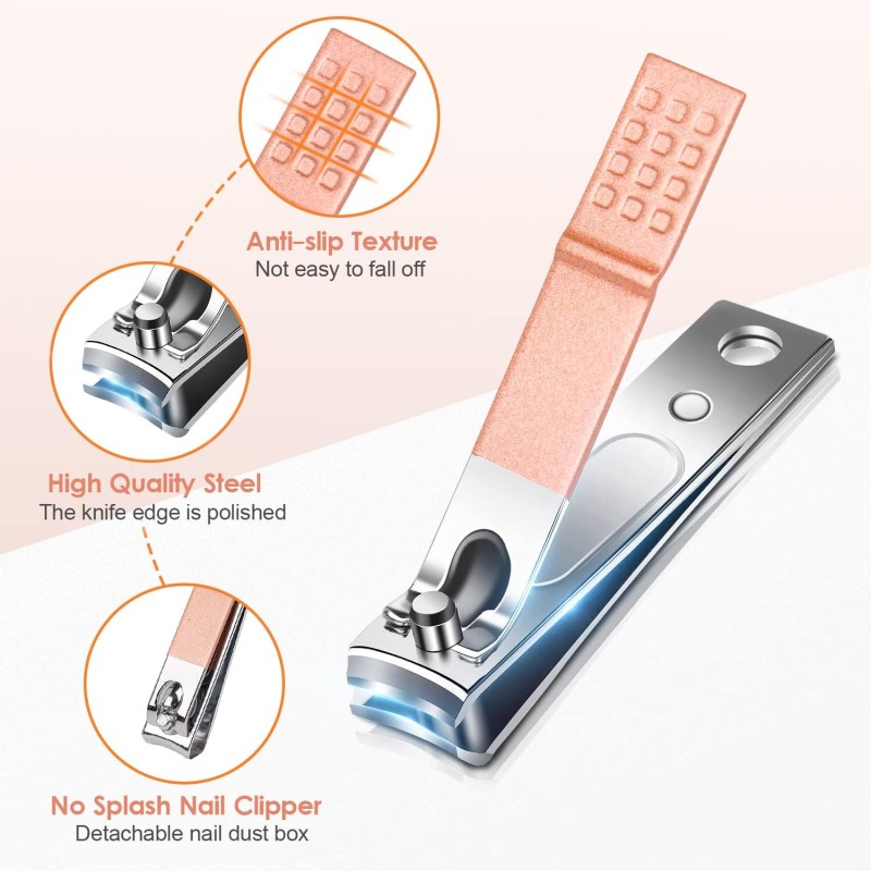 Manicure Set Factory - OEM 7 in 1 Rose Gold Kit