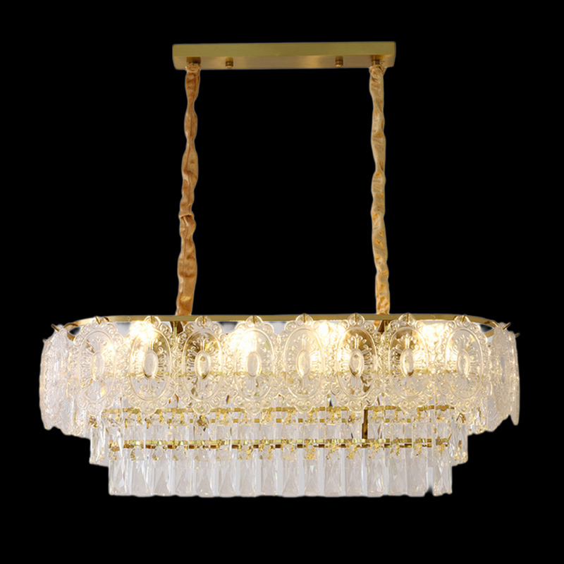 Glass Chandelier Manufacturer - OEM Romantic Luxury Adjustable Height