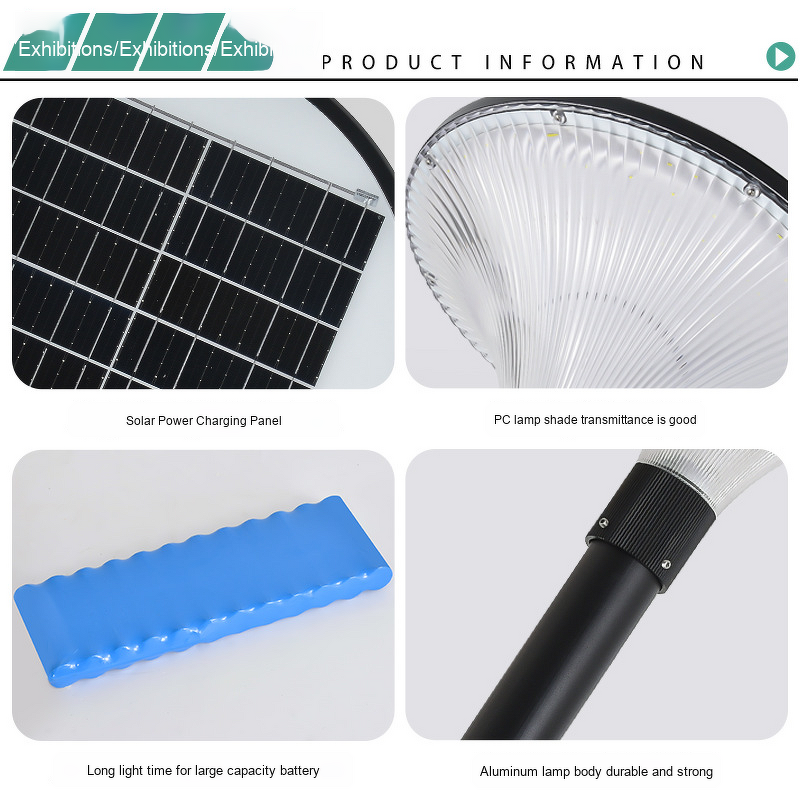 Solar Garden Light Supplier - OEM 5W IP65 Aluminum Super Bright
