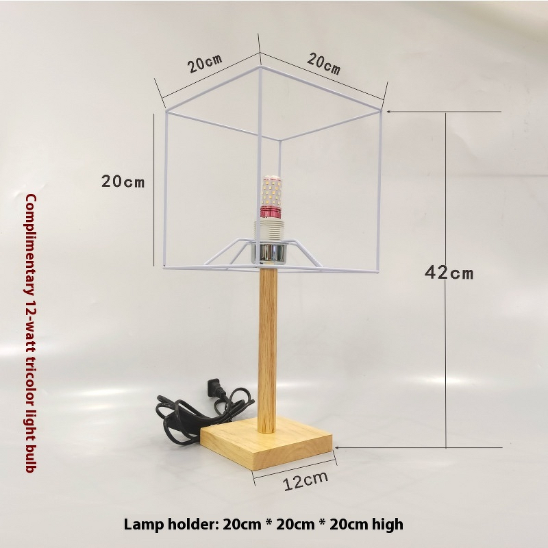 Table Lamp Kit Supplier - OEM Handmade Woven Solid Wood DIY