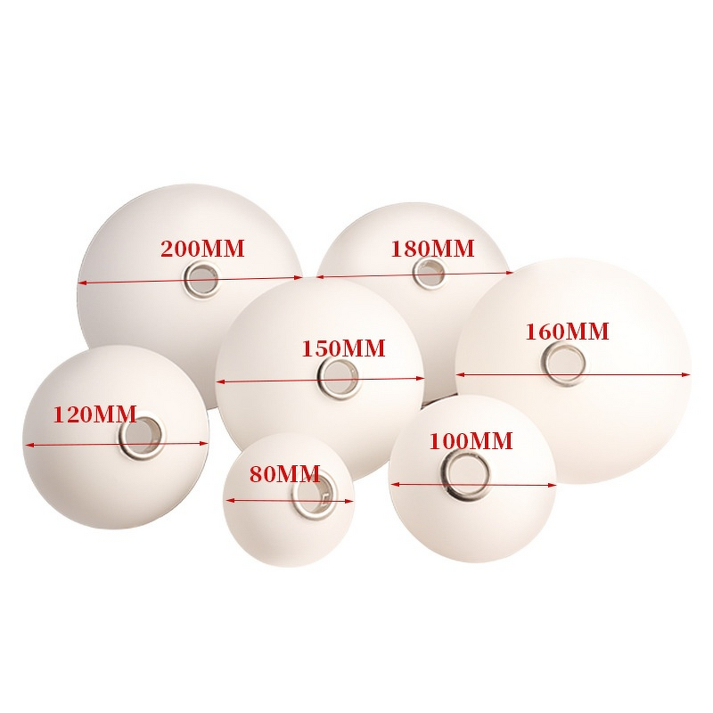 Pendant Lampshade Supplier - OEM White Jade Acid Washed Spherical