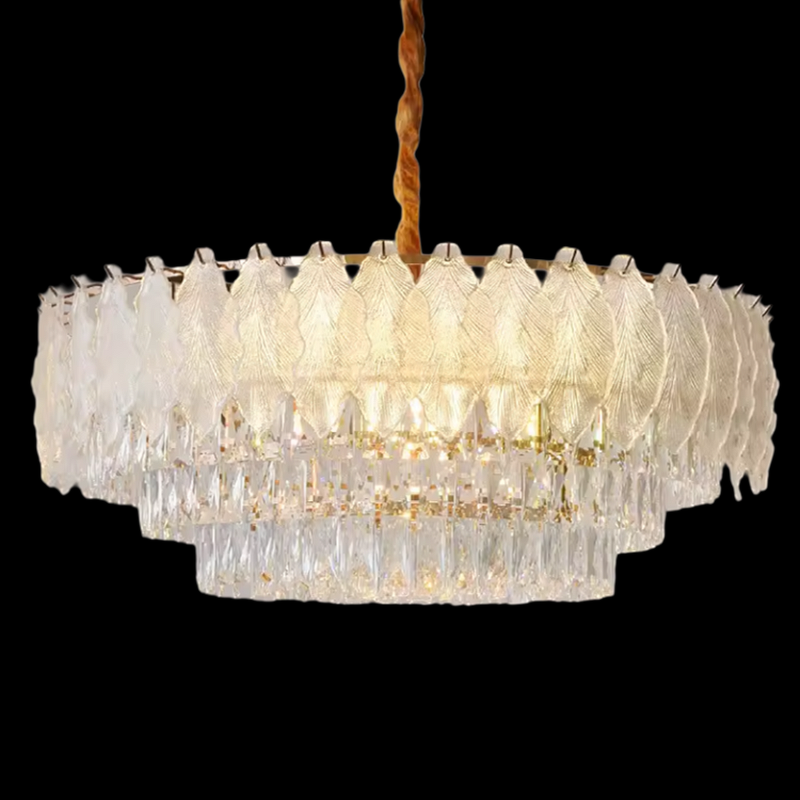 Glass Chandelier Manufacturer - OEM Romantic Luxury Adjustable Height