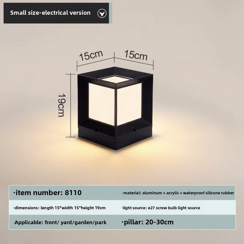 Wall Lamp Supplier - OEM Simple Modern Solar Pillar Light