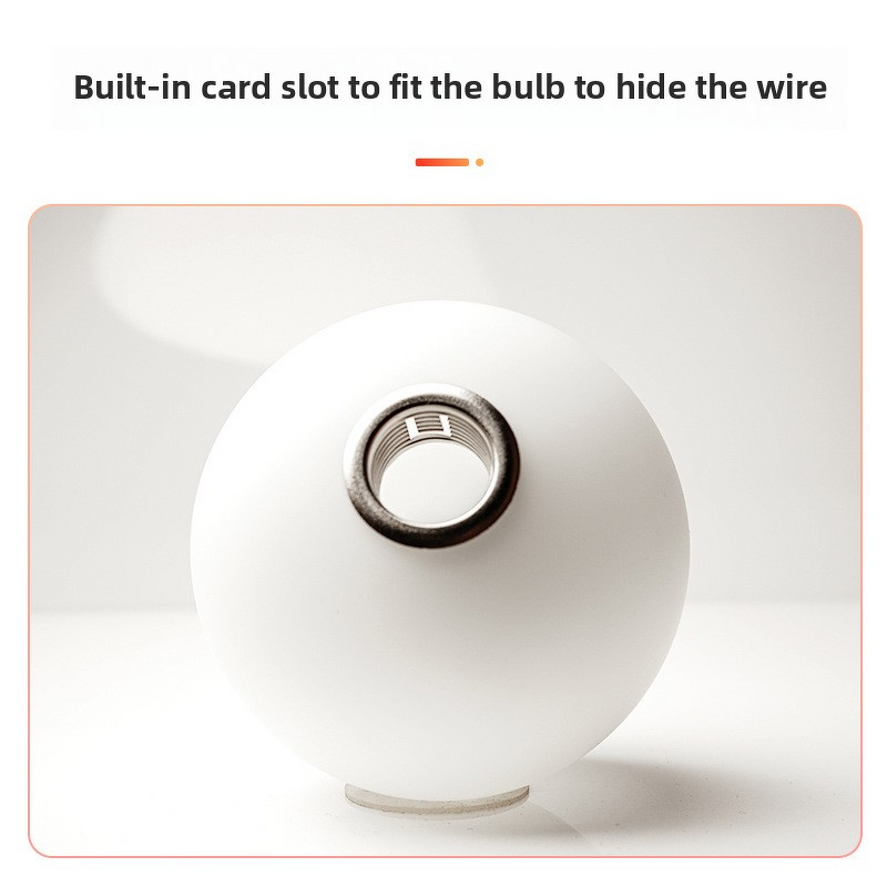 Pendant Lampshade Supplier - OEM White Jade Acid Washed Spherical