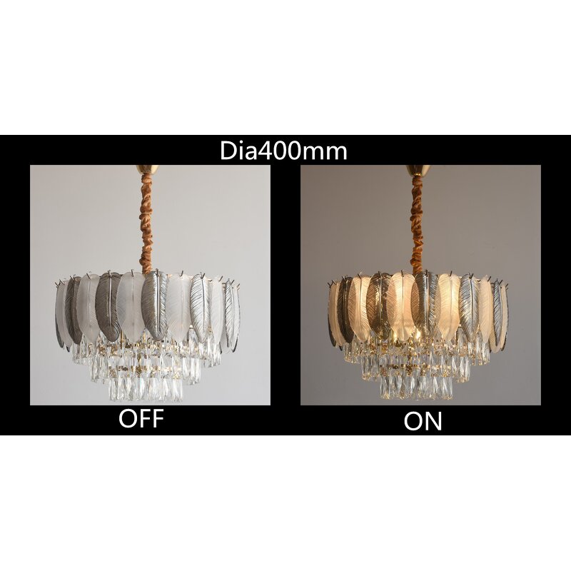 Glass Chandelier Supplier - OEM 2024 Romantic LED Pendant Light