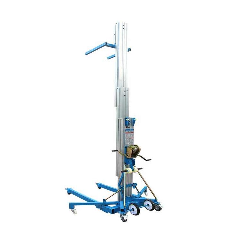 Aluminum Material Hoist Manufacturer - OEM 300kg 5-8m Vertical Lift