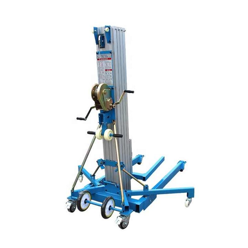 Aluminum Material Hoist Manufacturer - OEM 300kg 5-8m Vertical Lift